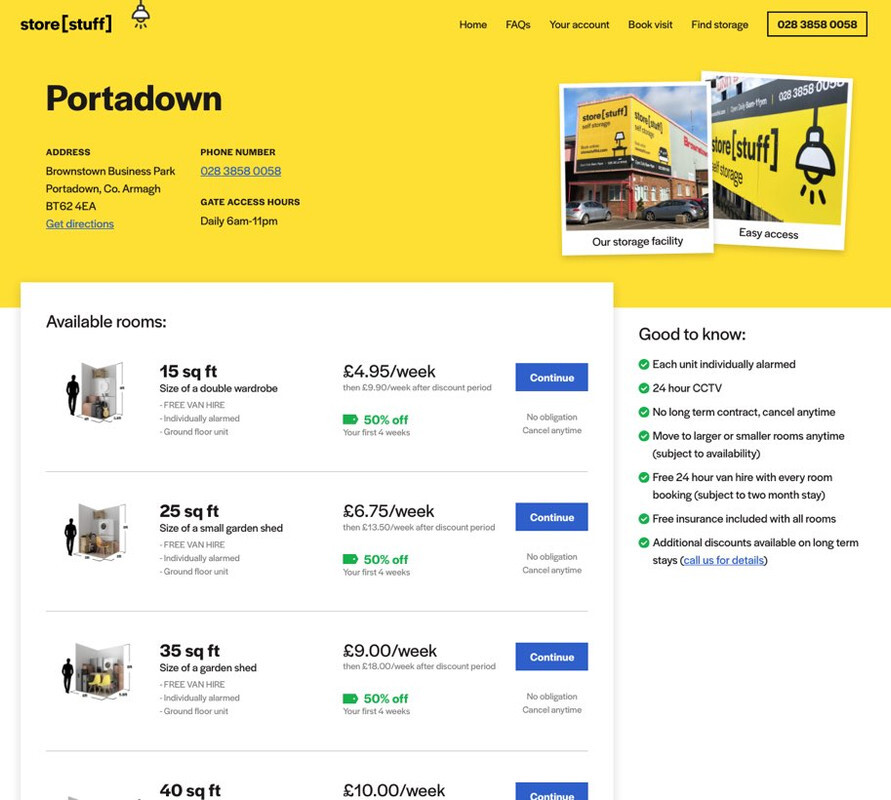 StoreStuff Portadown Website