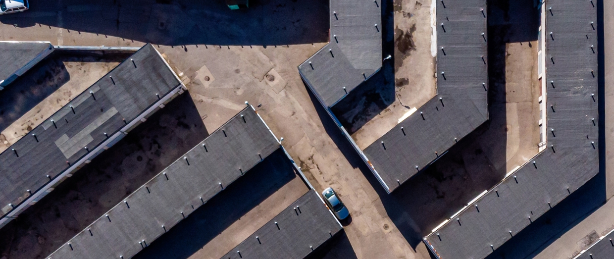 Self storage facility background