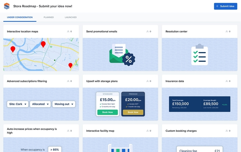 Stora product roadmap