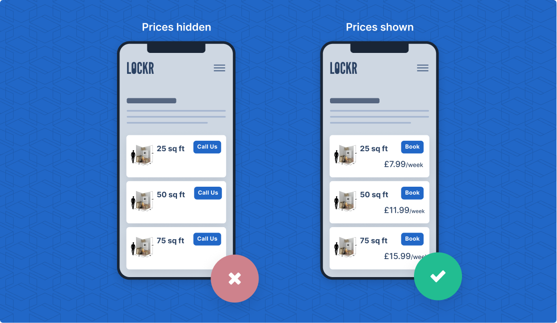 Hiding Your Prices