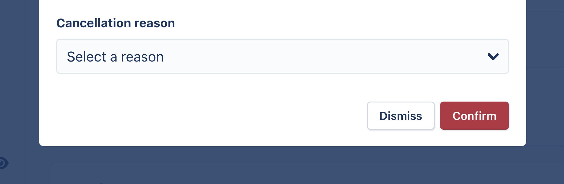 self storage cancel reason