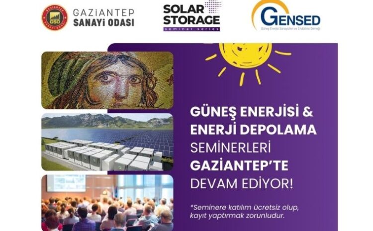  Güneş Enerjisi ve Enerji Depolama Semineri için Geri Sayım Başladı